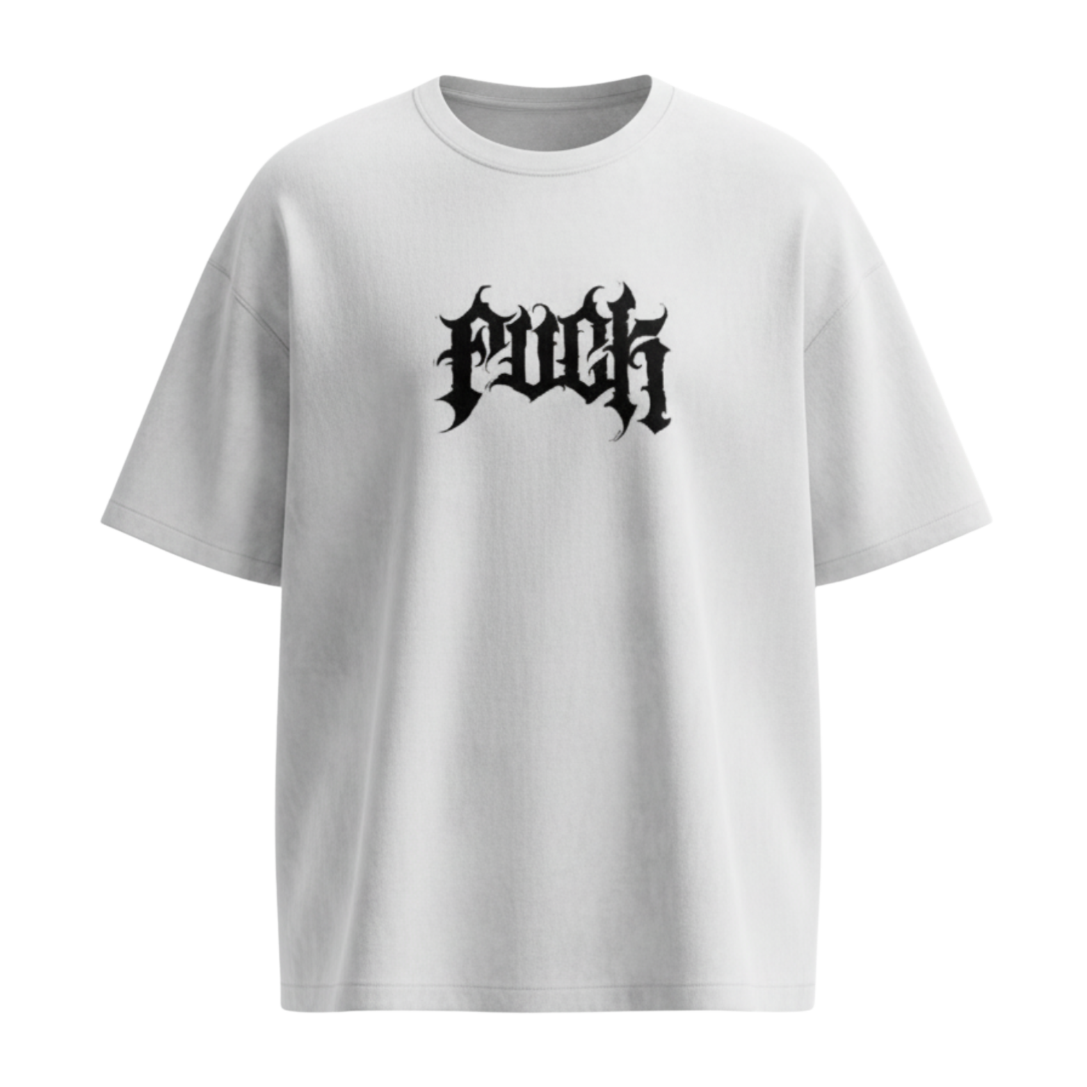 F*CK printed oversized tee